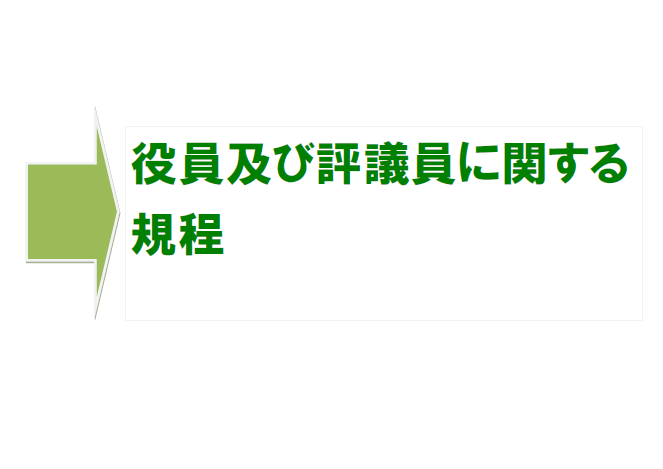 役員及び評議員に関する規程